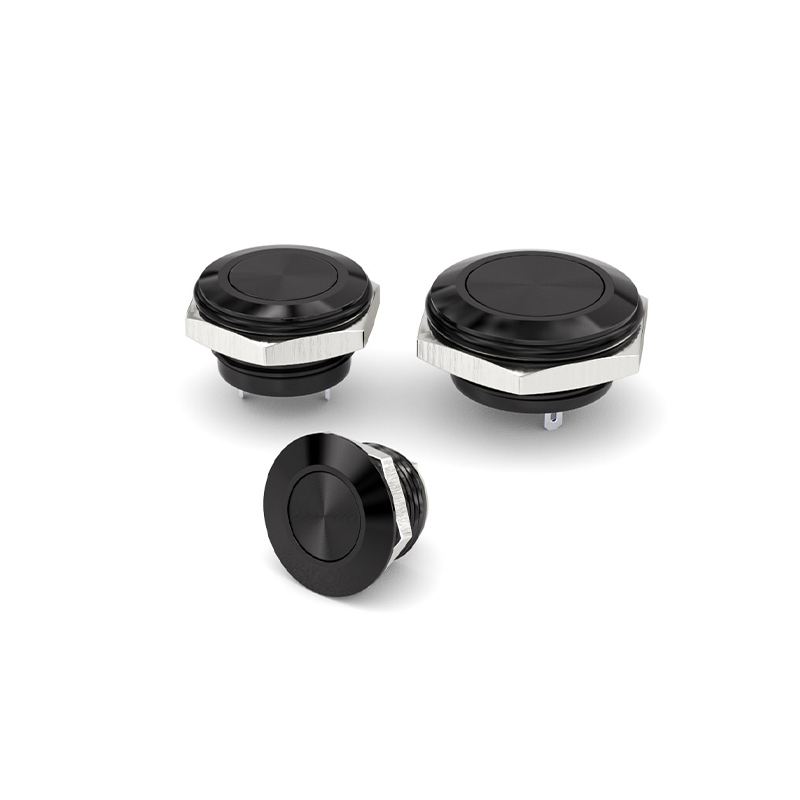 12 мм, 16 мм, 19 мм, IP67 Кнопки переключателя сброса HBDGQ12SF/16SF/19SF с черным алюминиевым покрытием серия