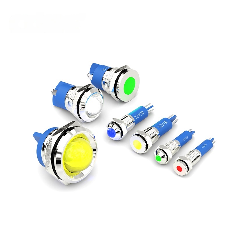 сигнальный свет 6mm 8mm 10mm 12mm 14mm 16mm 19mm 22mm 25mm металл водонепроницаемый ip67 индикатор лампы CE UL сертификация HBDGQ6T-25G серии