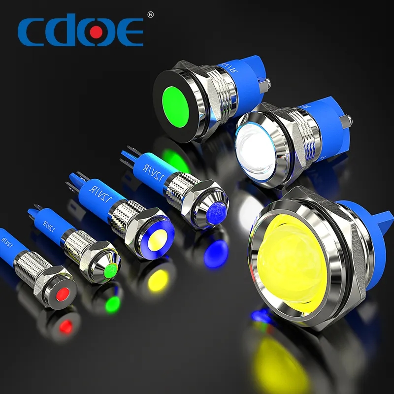 сигнальный свет 6mm 8mm 10mm 12mm 14mm 16mm 19mm 22mm 25mm металл водонепроницаемый ip67 индикатор лампы CE UL сертификация HBDGQ6T-25G серии