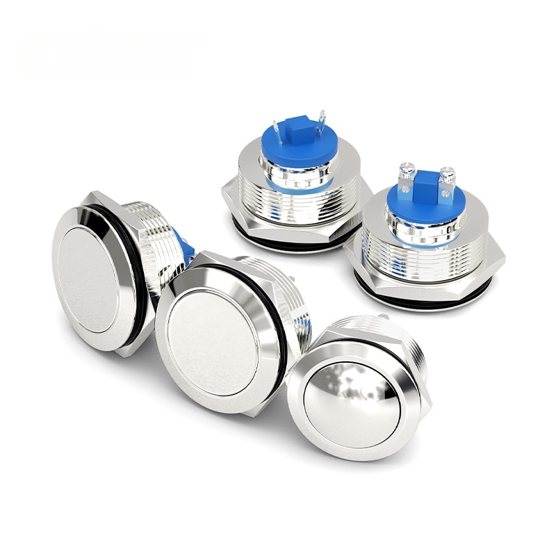 ip65 кнопка 22mm 25mm антивандальная металлическая оболочка моментальный винт клеммной панели управления нажмите кнопку переключателя HBDGQ22 HBDGQ25 серии