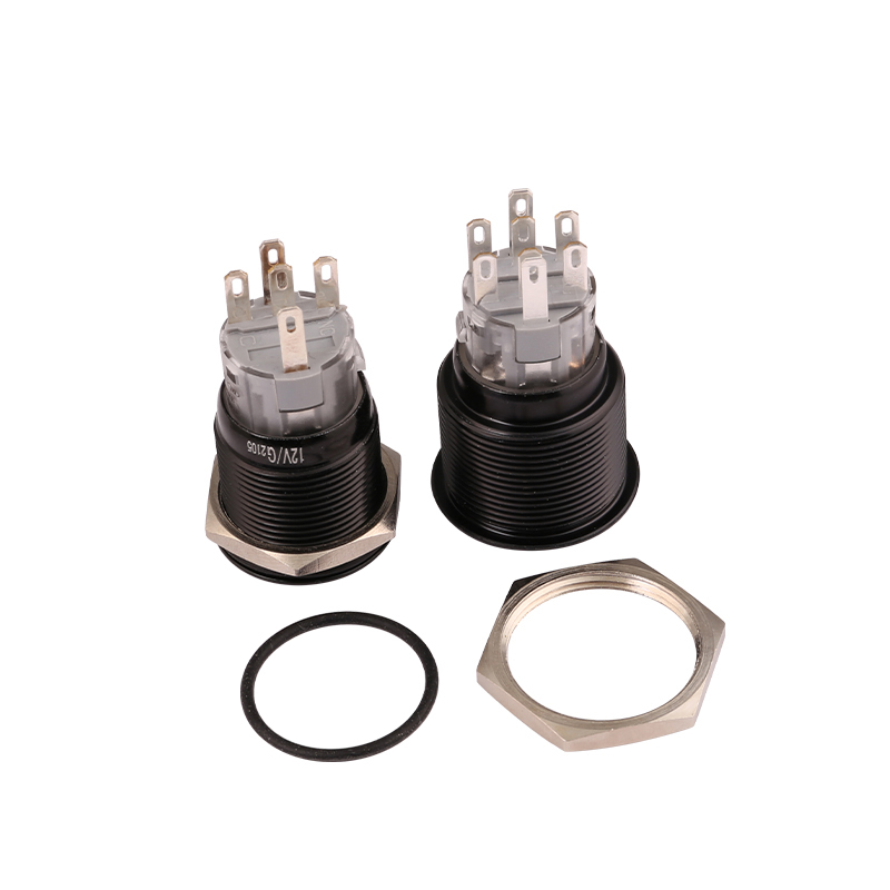 HBDS1-AGQ16F-11E AGQ19F-11E AGQ22F-11E Оксидированный черный корпус пользовательский кнопочный переключатель