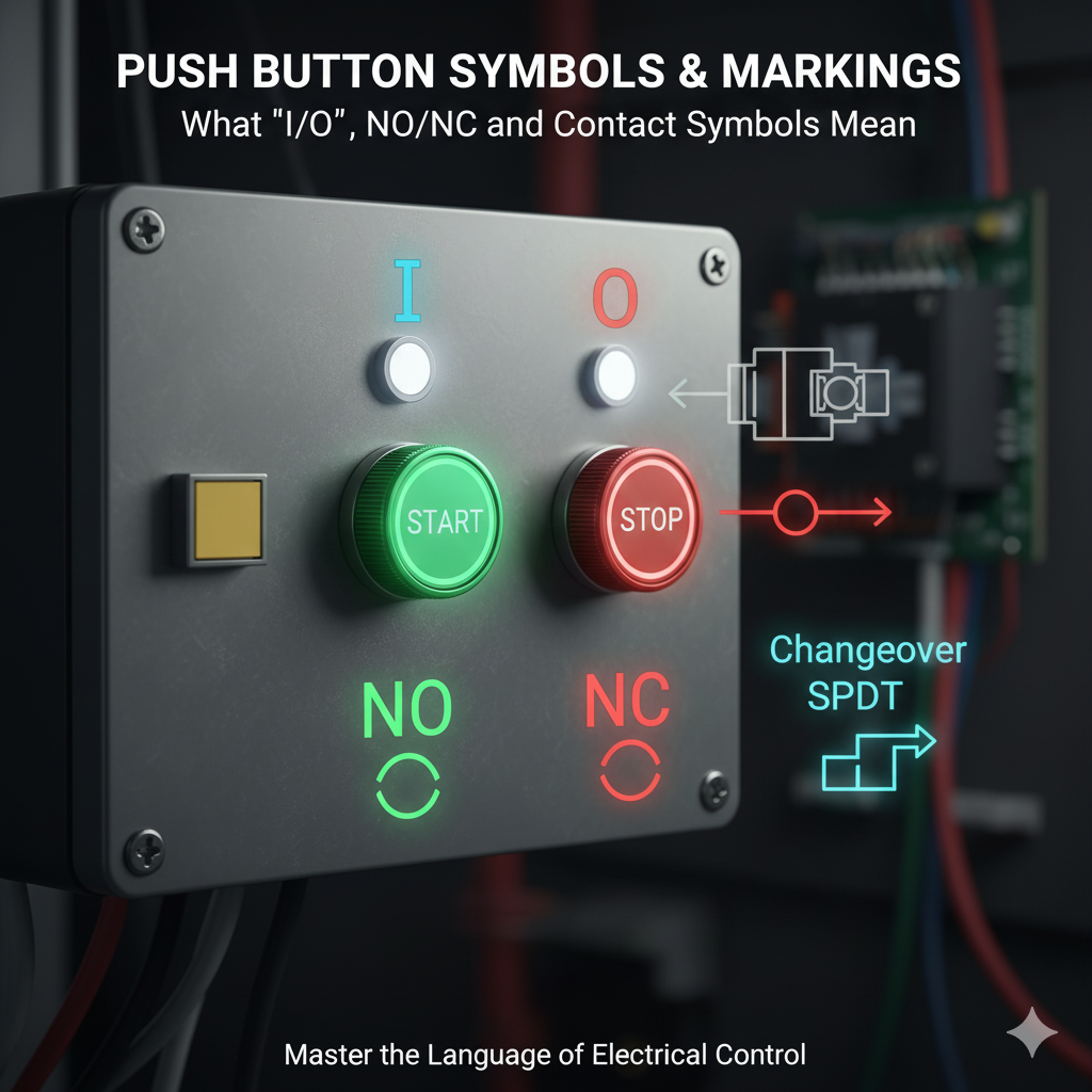 Обозначения и маркировки кнопок: что означают символы «Вкл/Выкл», НО/НЗ и контактов