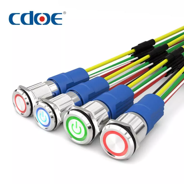 Как установить кнопочный выключатель в панель промышленного управления