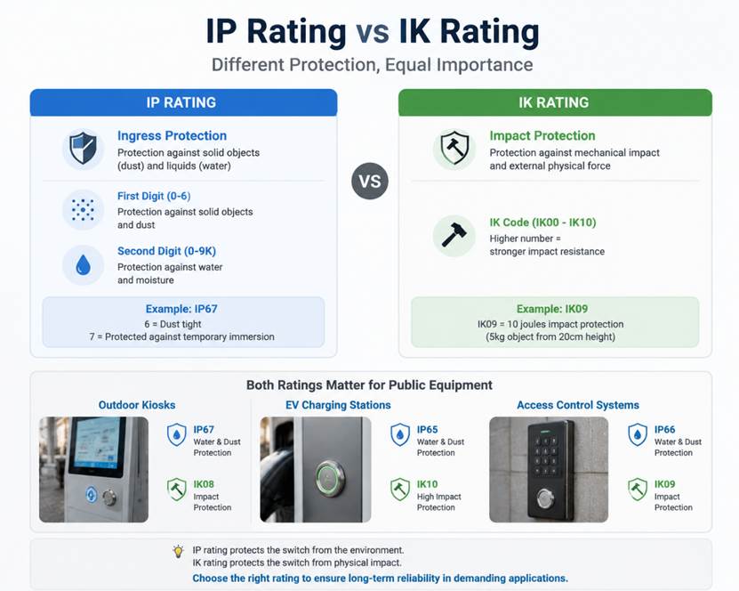 IP vs IK ratings different protection